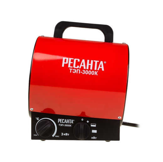 Тепловая пушка Ресанта ТЭП-3000К (3 кВт) электрическая Тепловая пушка Ресанта ТЭП-3000К (3 кВт) электрическая