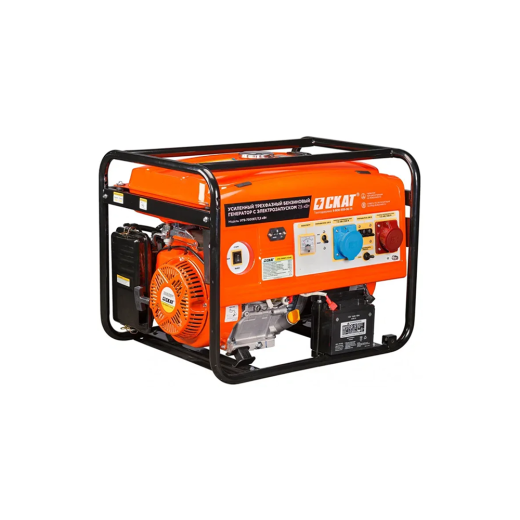 Генератор СКАТ УГБ-8200ЕT (8,7 кВт / 8,2 кВт, 220В, 380В) бензиновый Генератор СКАТ УГБ-8200ЕT (8,7 кВт / 8,2 кВт, 220В, 380В) бензиновый