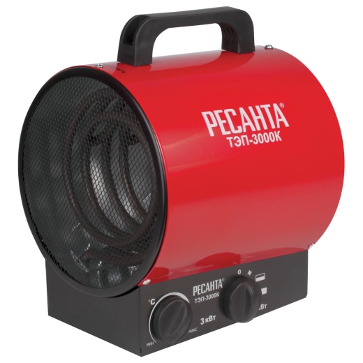 Тепловая пушка Ресанта ТЭП-3000К (3 кВт) электрическая Тепловая пушка Ресанта ТЭП-3000К (3 кВт) электрическая