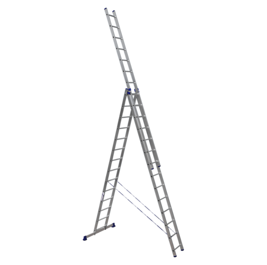 Лестница трехсекционная Алюмет Н3 3х9 (6,5 м) Лестница трехсекционная Алюмет Н3 3х9 (6,5 м)