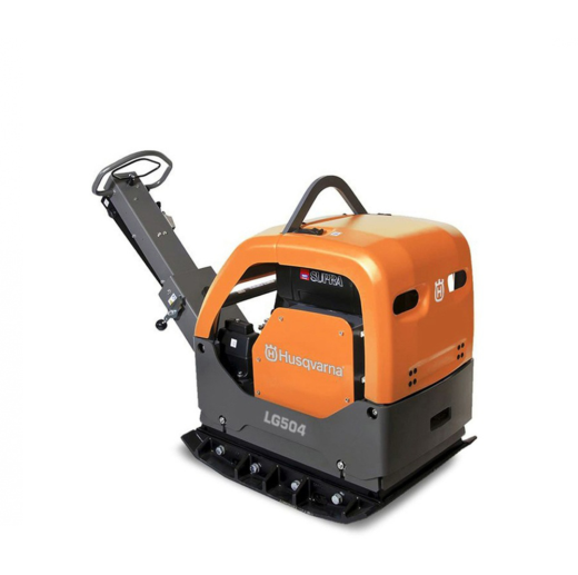 Виброплита реверсивная Husqvarna LG 504 DECW [500 кг с уширителями] (трамбовка)