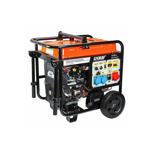 Генератор СКАТ УГБ-11500ЕТ (12,5 кВт / 11,5 кВт; 220В, 380В) бензиновый Генератор СКАТ УГБ-11500ЕТ (12,5 кВт / 11,5 кВт; 220В, 380В) бензиновый